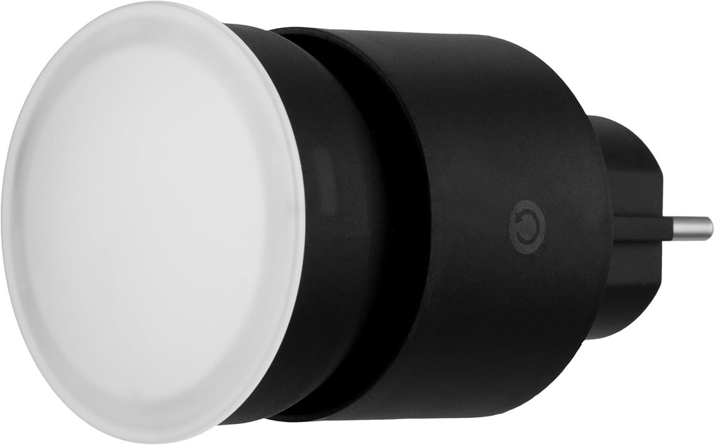 Lampa cu priza REV - reglabila in 4 trepte, 10W, 850lm, 3000K, lampa cu priza pentru conectarea la prize, prelungitoare si prize multiple, antracit