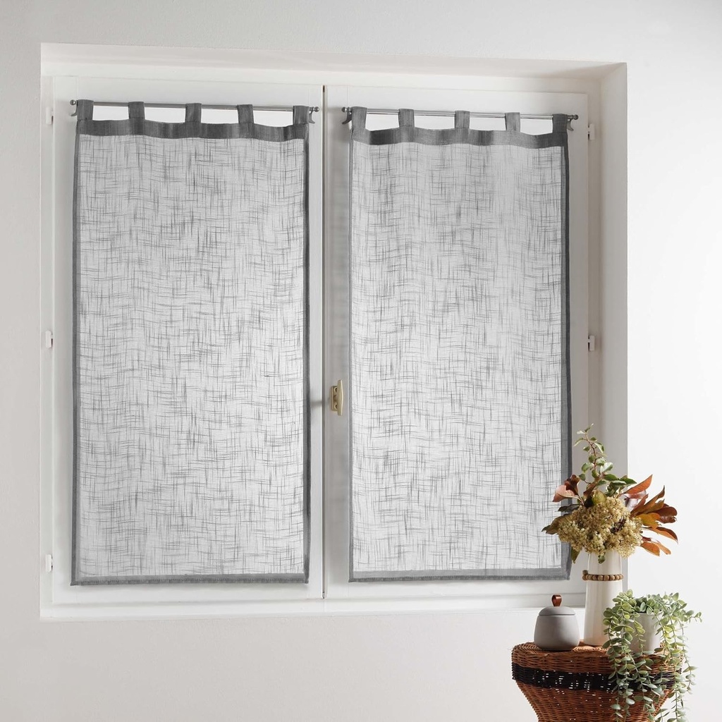 douceur d'Intérieur pereche de bucle drepte efect de in Tisse haltona, poliester, gri, 90 x 60 cm