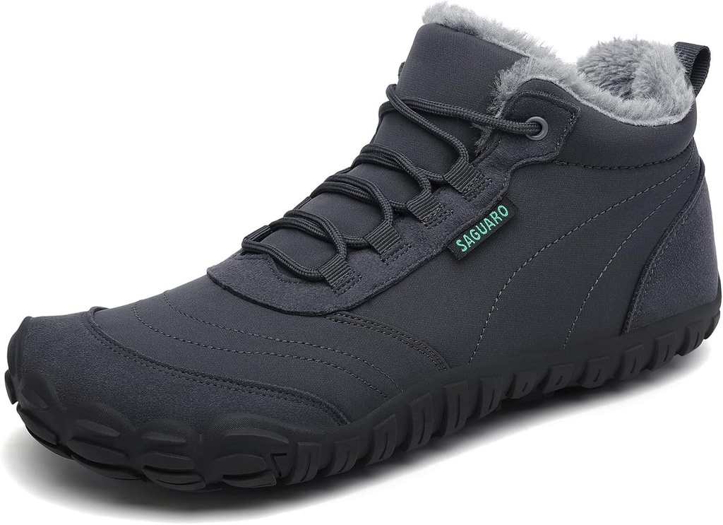 Pantofi de iarna desculti SAGUARO, pantofi de iarna cu captuseala calda pentru barbati si femei, marimea EU 36-48