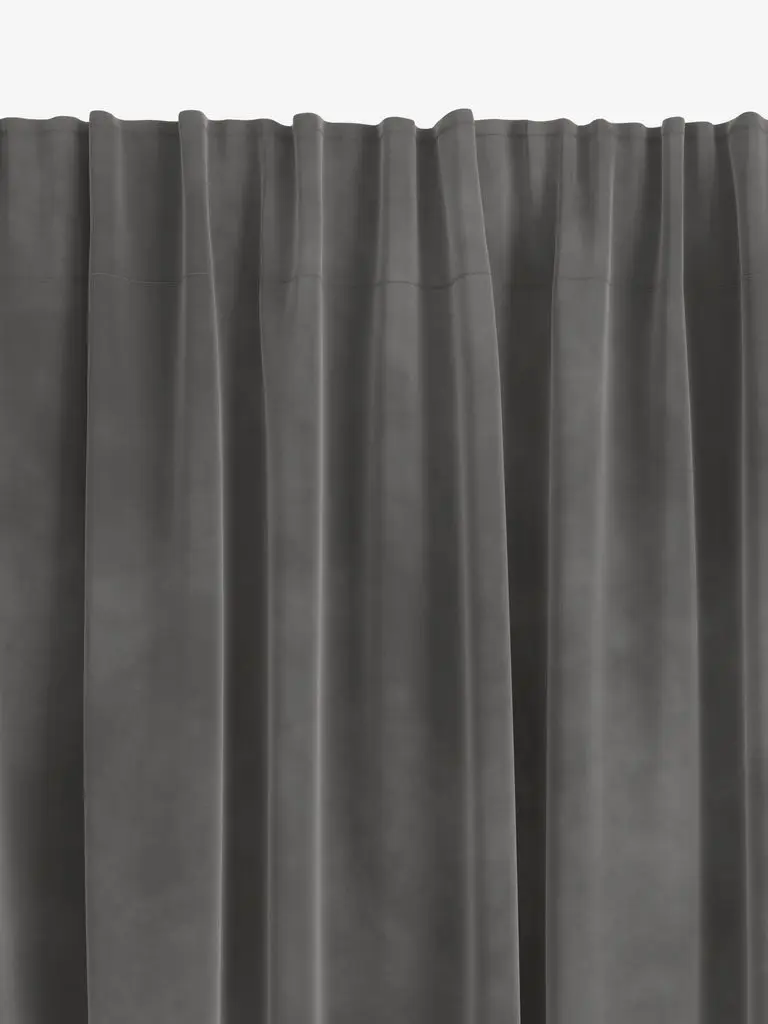 PONY DANCE perdea opaca gri, o bucata, 210x132cm