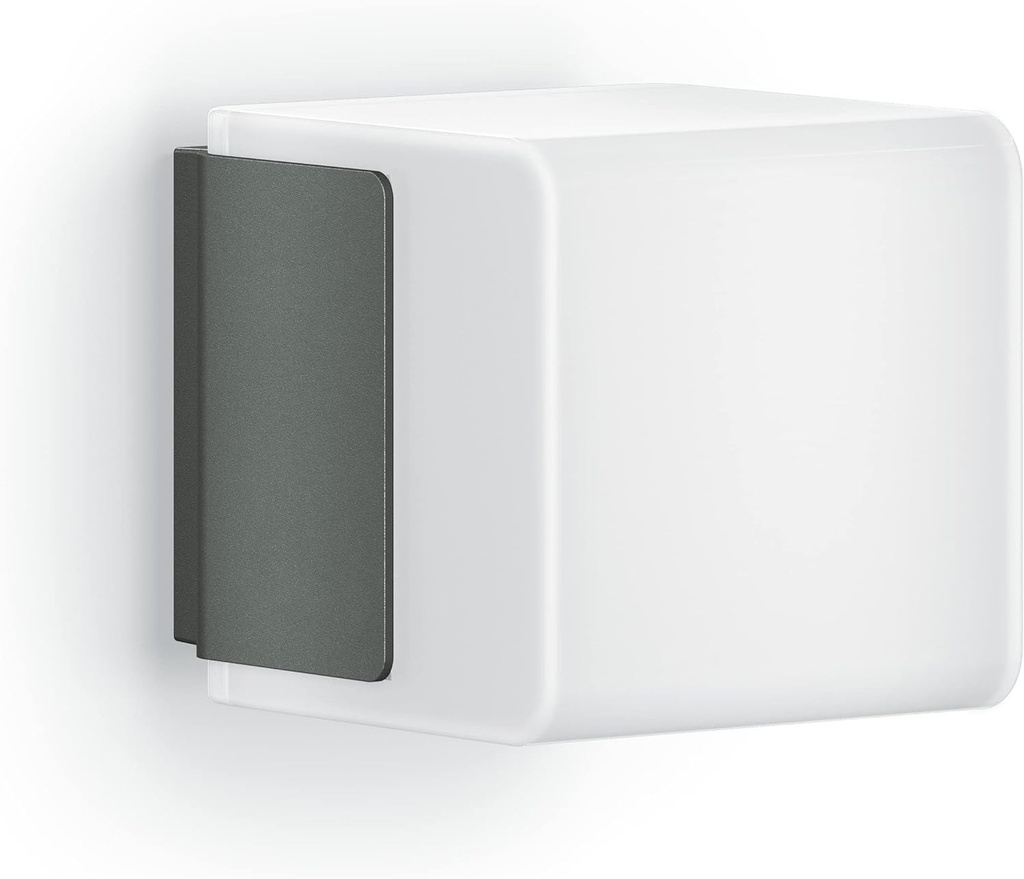 Lampa de exterior LED Steinel L 835 C Connect, lampa de perete inteligenta pentru exterior, control prin aplicatie, lampa de perete reglabila, 3000 K, alb cald, 9,1 W, antracit