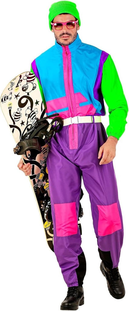 W WIDMANN MILANO Moda de petrecere - costum de snowboarder, salopeta, costum de schi retro, tinuta anii '80