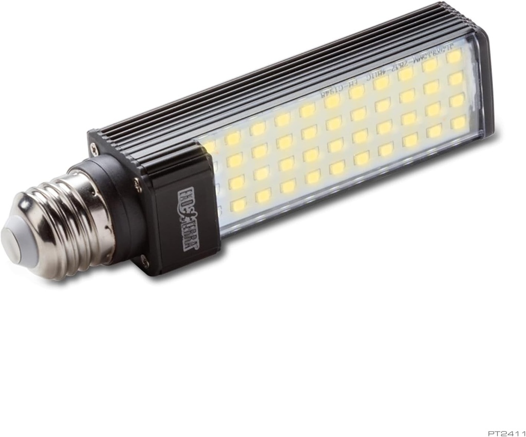 Lampa LED eficienta energetic Exo Terra Forest Canopy, pentru cresterea plantelor tropicale, pentru terarii, cu balast integrat, 8W, E27, 6500 K, 1 bucata (1 pachet)