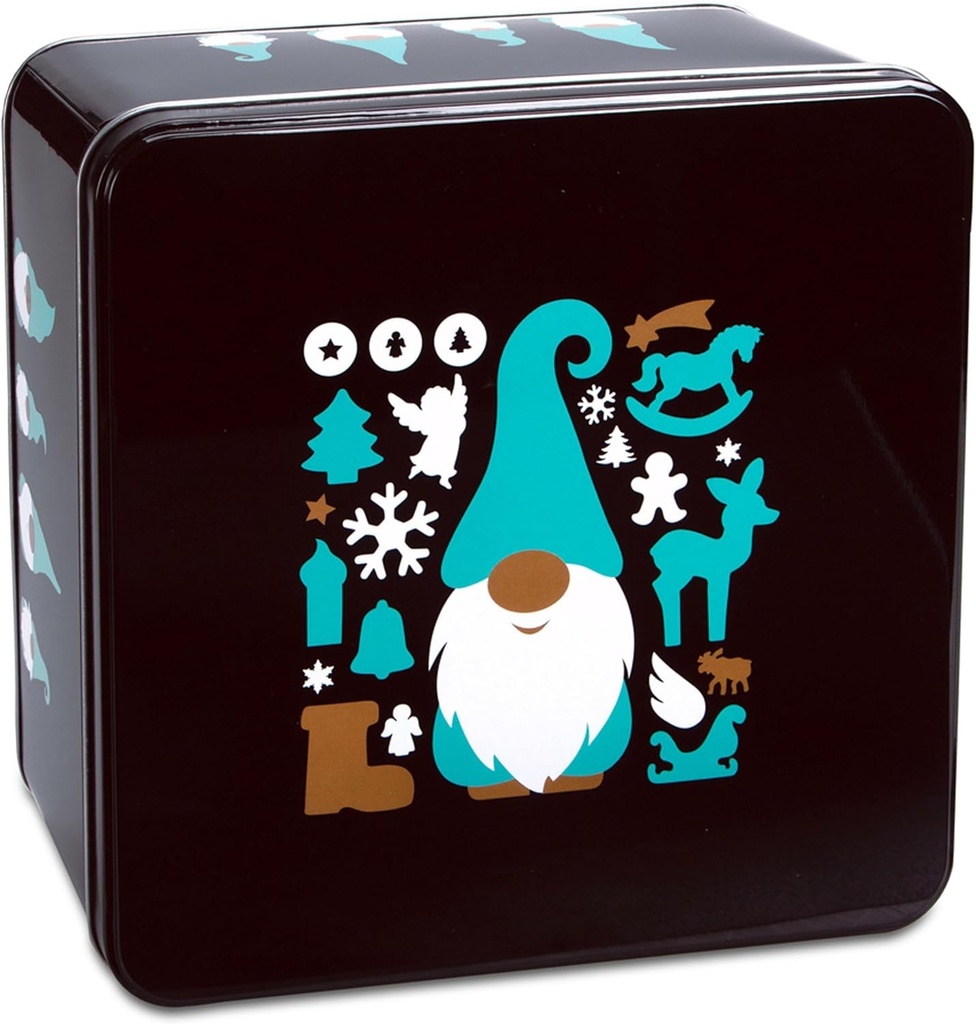 Stadter 710191 Forma de biscuiti Elf, tabla de otel, 21 cm, alba