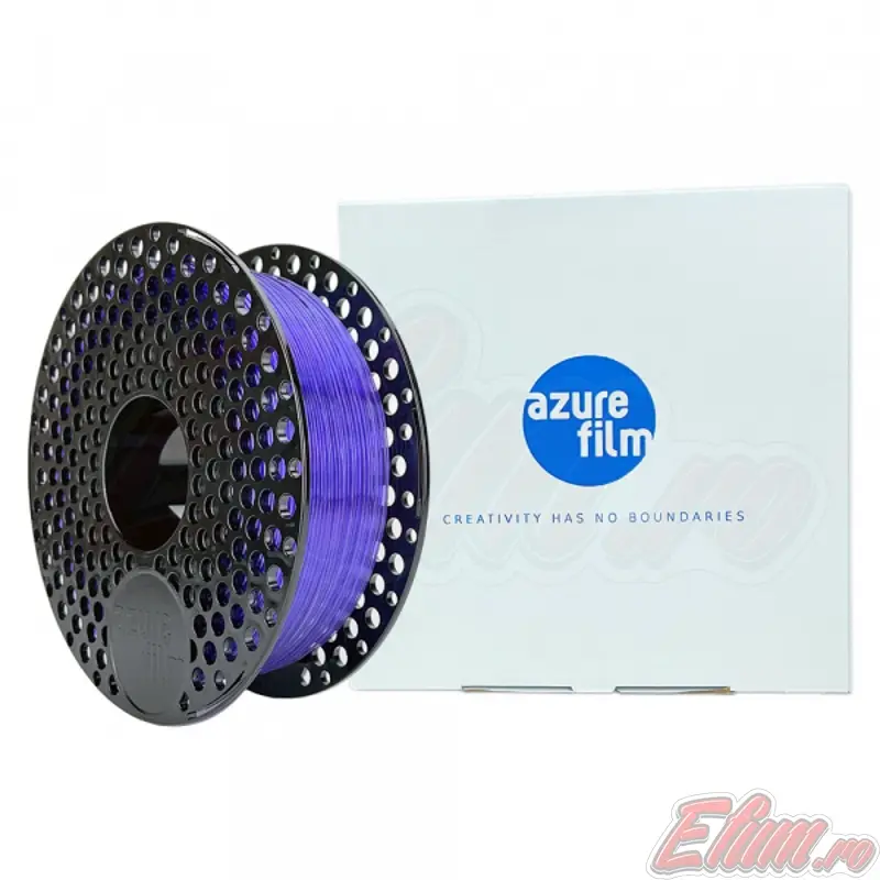 Filament imprimanta 3D PETG Transparent Purple Azure Film 1.75mm 1KG