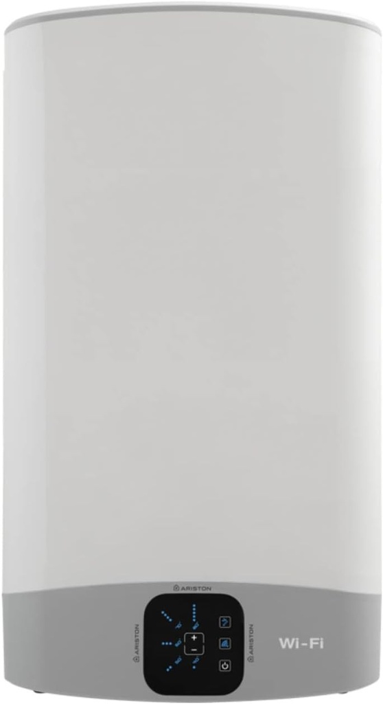 Ariston Velis Wifi - Încălzitor electric de apă plat, consum redus, 50 litri, încălzitor electric de apă orizontal și vertical 50,6x27,5x77,6 cm, fabricat pentru instalare în Spania