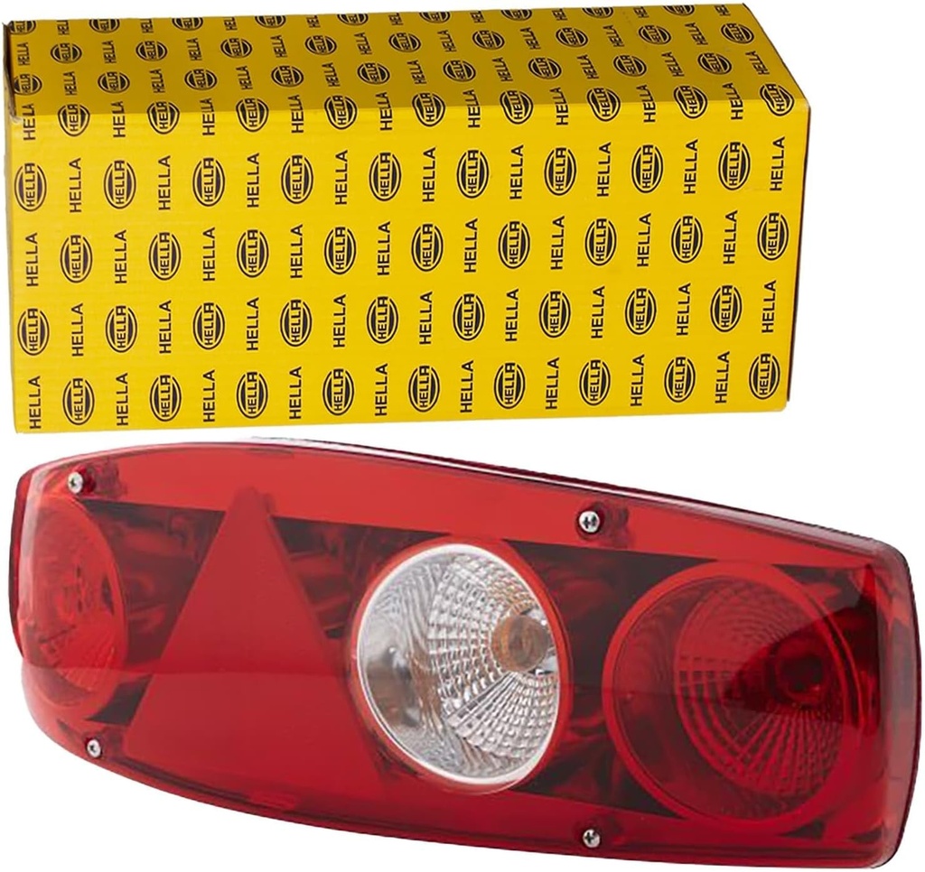 HELLA 2VA 341 419-011 Semnalizator spate - Caraluna II - Halogen - 12V - Montare - Culoare lentilă: roșu - stânga