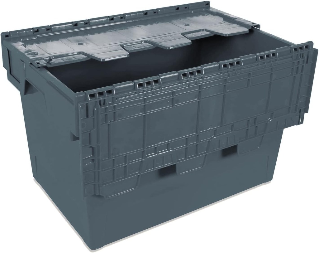 Tayg- Eurobox cu capac pentru depozitare și transport, gri, 60x40x34cm (6434-T)
