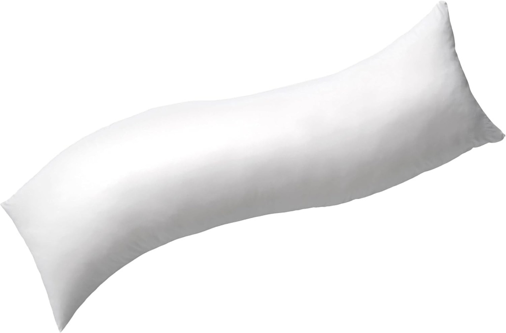 Pernă Billerbeck Sinus pentru dormit pe o parte - pentru sarcină, albă - 30 x 130 cm - pernă de alăptare