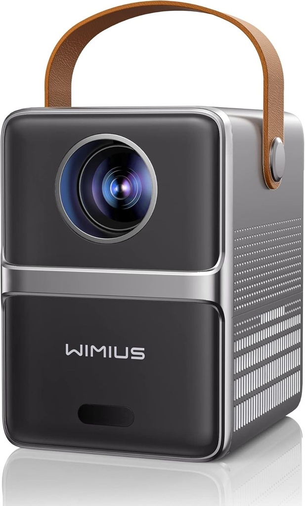 WiMiUS Mini proiector WiFi Bluetooth, 18.000 lumeni, portabil, compatibil cu 1080P Full HD, Home Theater 5G WiFi, iOS/Android/Laptop/USB/PS5/AV