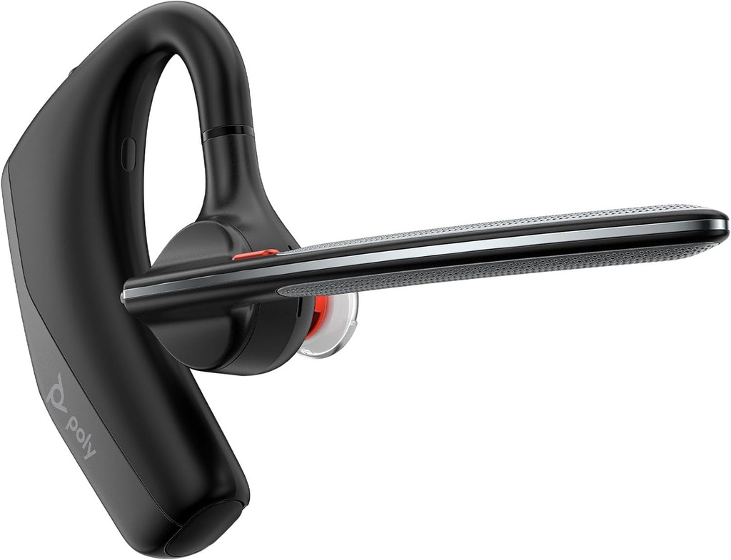 POLY Voyager Legend 30, Căști Bluetooth cu anulare a zgomotului, Design ergonomic, Control vocal, Durată de viață a bateriei de 10 ore, Carcasă de încărcare, Negru