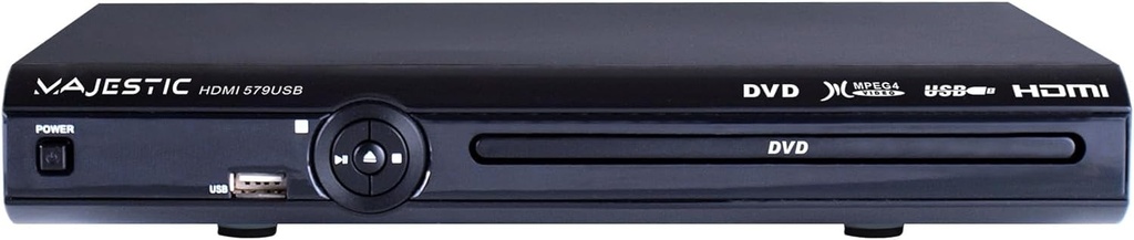 Player DVD Majestic HDMI-579, negru (MP3, JPG, DVD-Audio, DVD-Video, DVD, DVD+R, DVD+RW, DVD-R, DVD-RW, DVD, DVD+R, DVD+RW, DVD-R, DVD-RW, 1 disc)