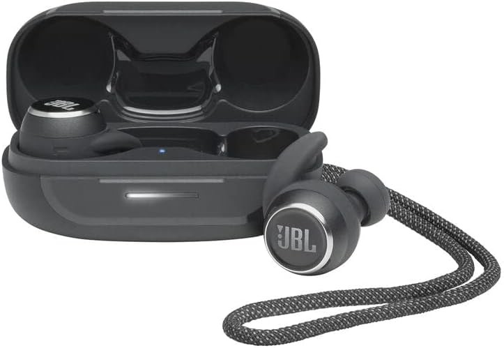 Căști intraauriculare JBL Reflect Mini NC TWS wireless sport cu anulare a zgomotului, impermeabile IPX7, Bluetooth și design ergonomic, negre