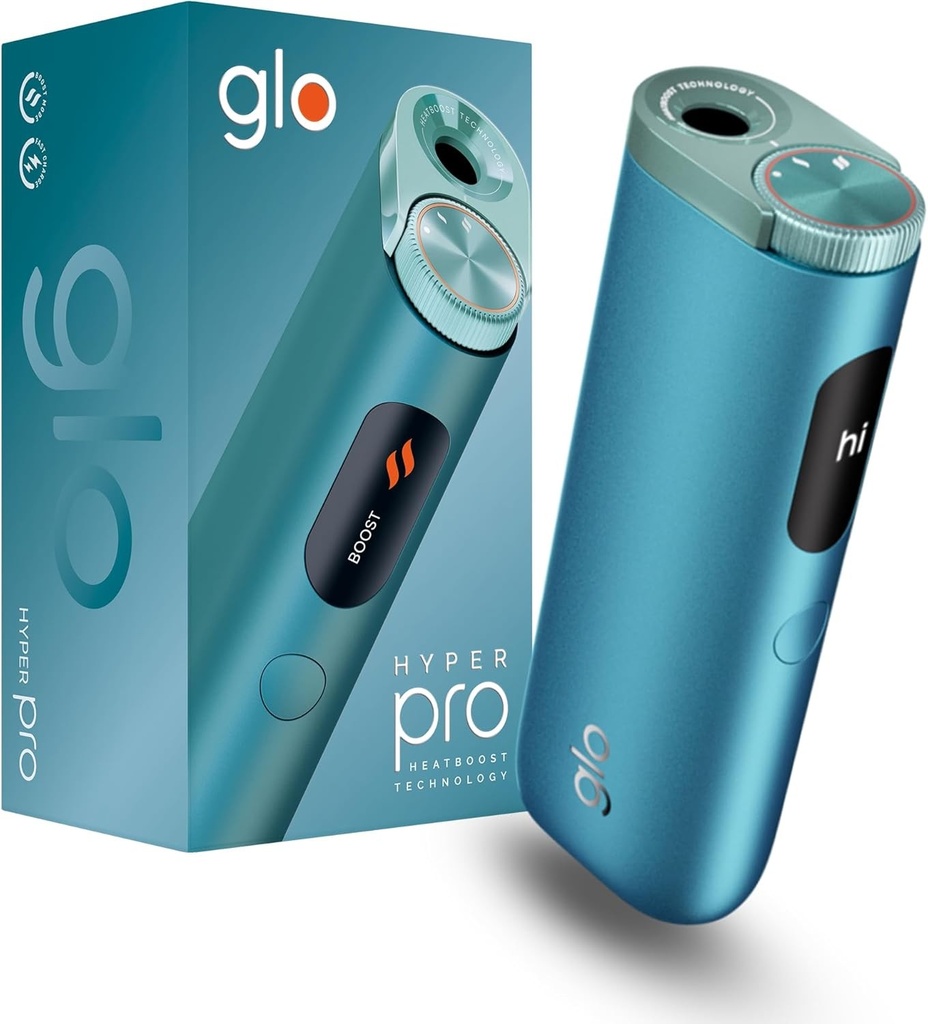 Glo Hyper Pro, Alternativa la tigari, Si mai multa aroma, intensitate superioara, 2025, Culoare Menta Teal 