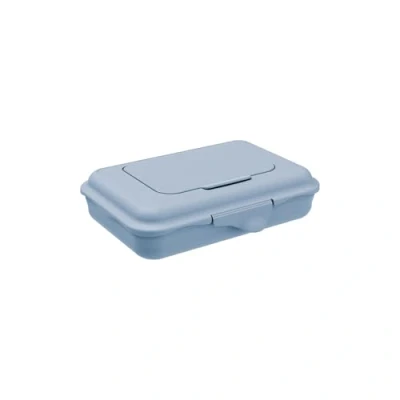 Cutie de șervețele umede Rotho Babydesign, albastră, 0,45 l, depozitare pentru bebeluși, curățare