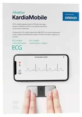 Omron AliveCor KardiaMobile ECG mobil