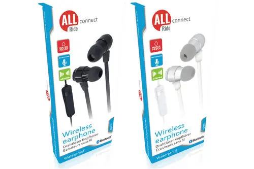 Căști intraauriculare, ALLRIDE, Connect, Bluetooth, cu microfon, stereo, diverse culori