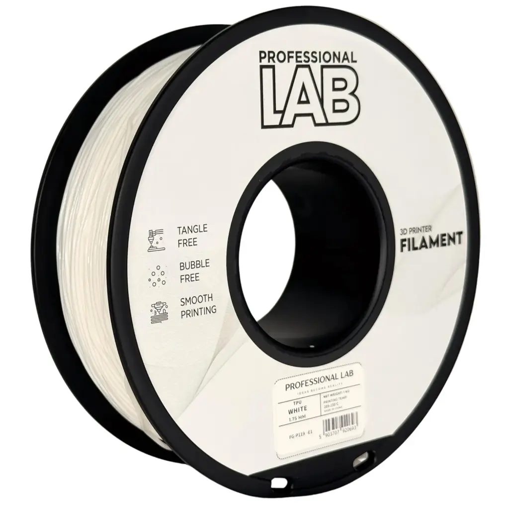 Filament imprimanta 3D TPU White - Prof. Lab 1.75mm 1KG