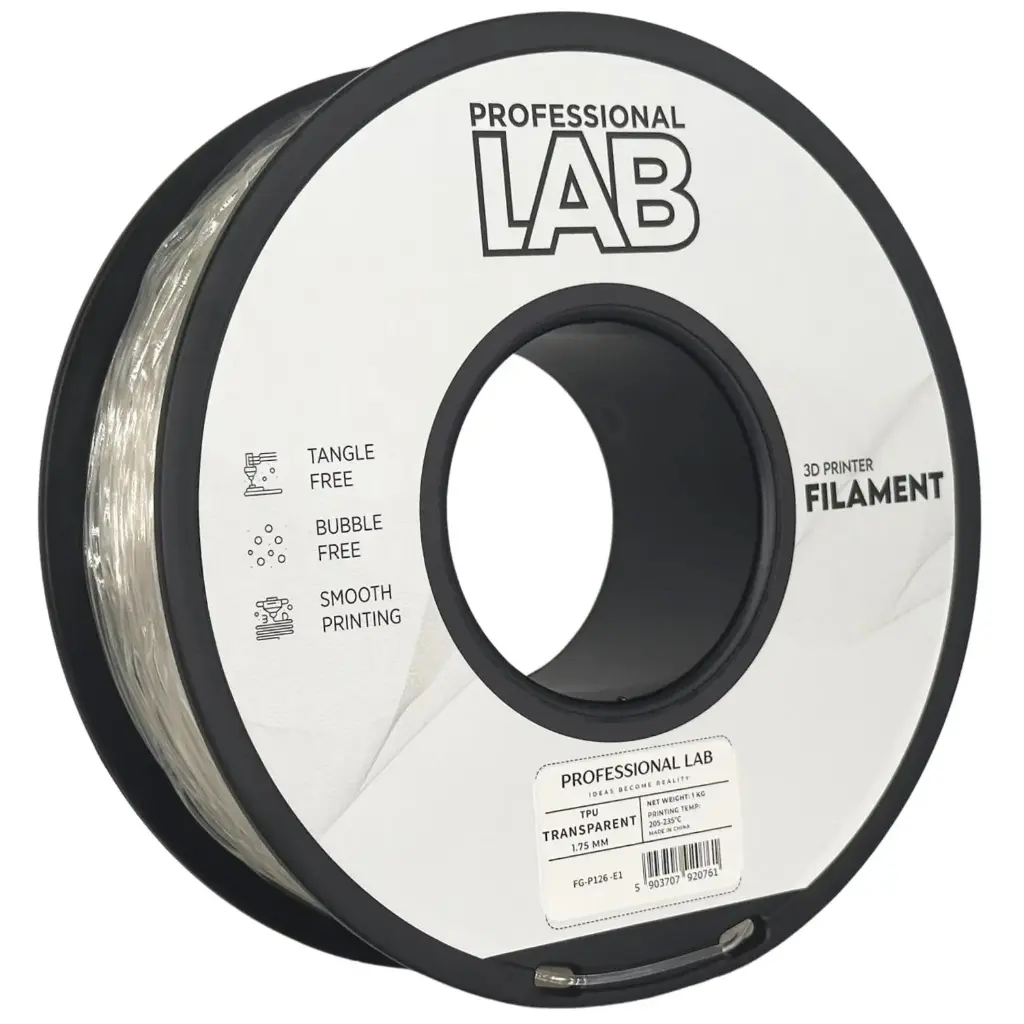 Filament imprimanta 3D TPU Transparent - Prof. Lab 1.75mm 1KG