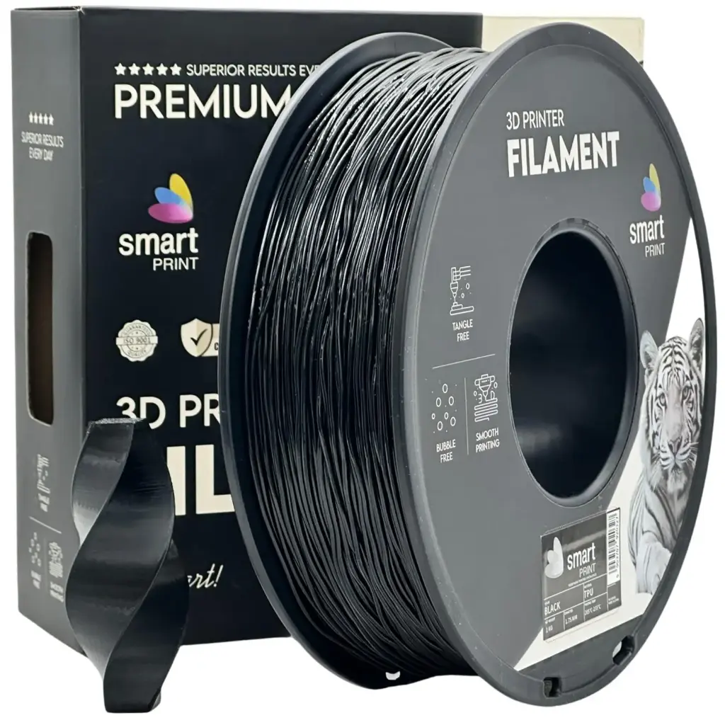 Filament imprimanta 3D TPU Black - Smart Print 1.75mm 1KG