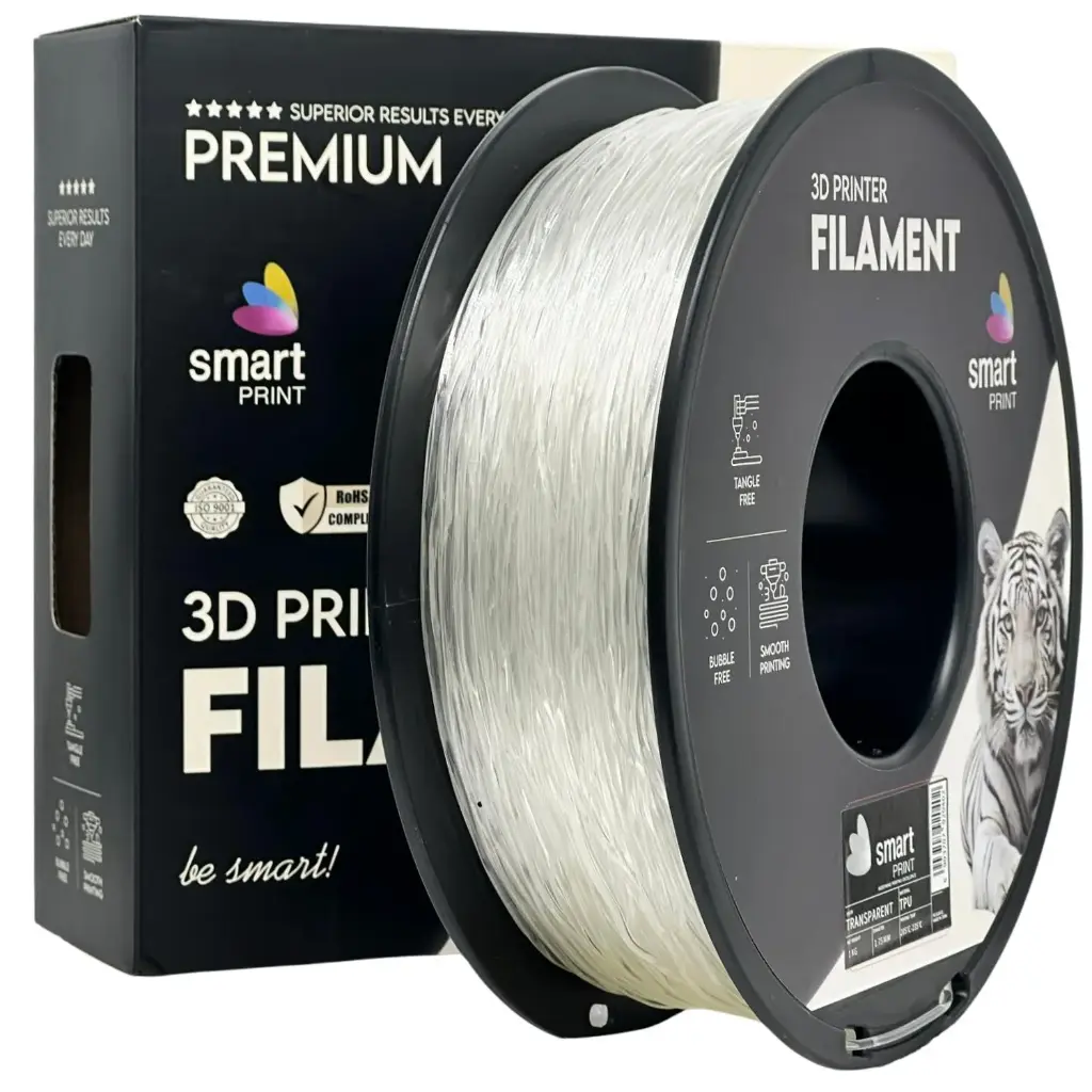 Filament imprimanta 3D TPU Transparent - Smart Print 1.75mm 1KG 