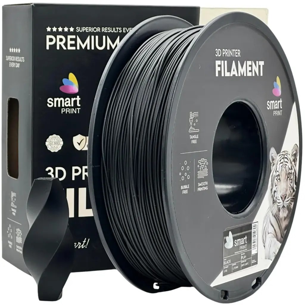 Filament imprimanta 3D PLA+ Black - Smart Print 1.75mm 1KG