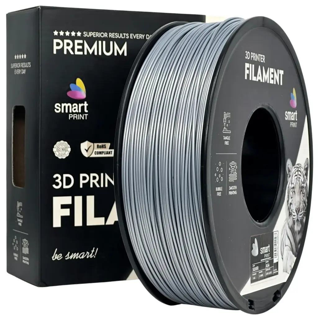 Filament imprimanta 3D ASA Silver - Smart Print 1.75mm 1KG