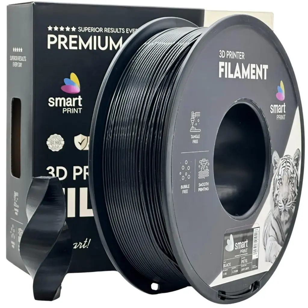 Filament imprimanta 3D PETG Black - Smart Print 1.75mm 1KG