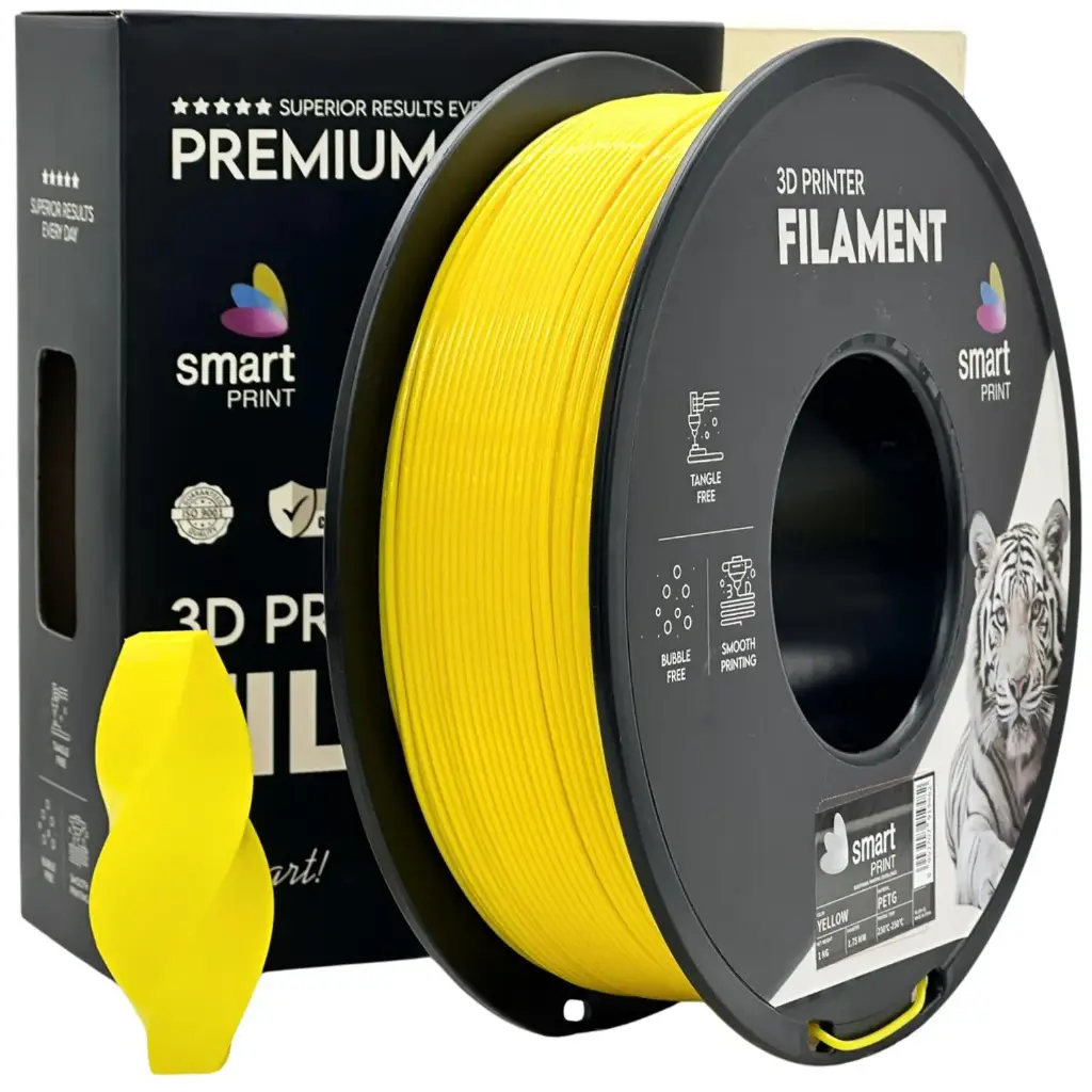 Filament imprimanta 3D PETG Yellow - Smart Print 1.75mm 1KG