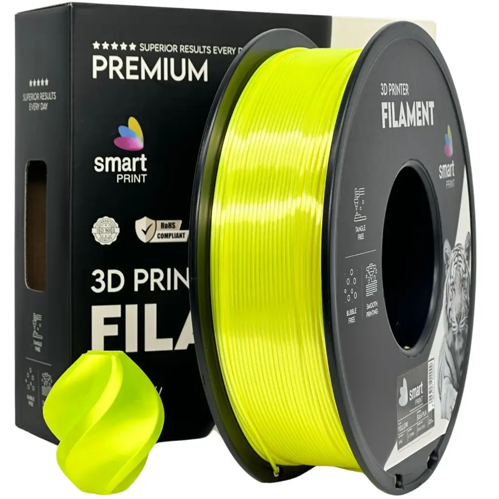 Filament imprimanta 3D Silk PLA Yellow - Smart Print 1.75mm 1KG