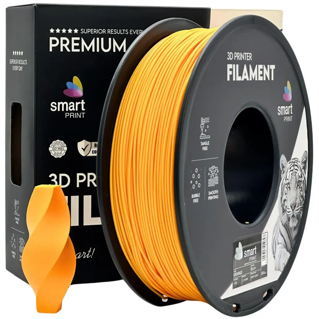 Filament imprimanta 3D PLA+ Orange - Smart Print 1.75mm 1KG