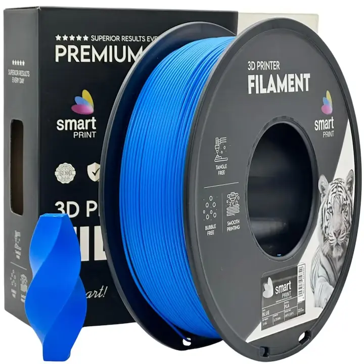 Filament imprimanta 3D PLA+ Blue - Smart Print 1.75mm 1KG