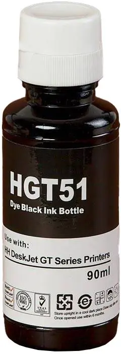 Cerneală inkjet pentru imprimanta HP HP-GT51XLB X4E40AE Black 90ml