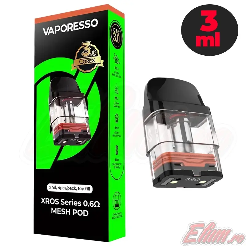 Set 4 Cartuse tigara electronica Vaporesso Xros 0.6 ohm