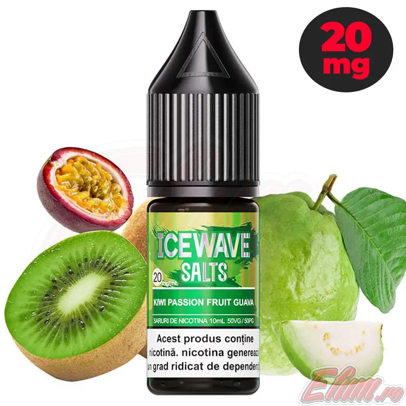 Lichid Ice Wave Kiwi Passion Fruit Guava 10ml NicSalt 20mg/ml