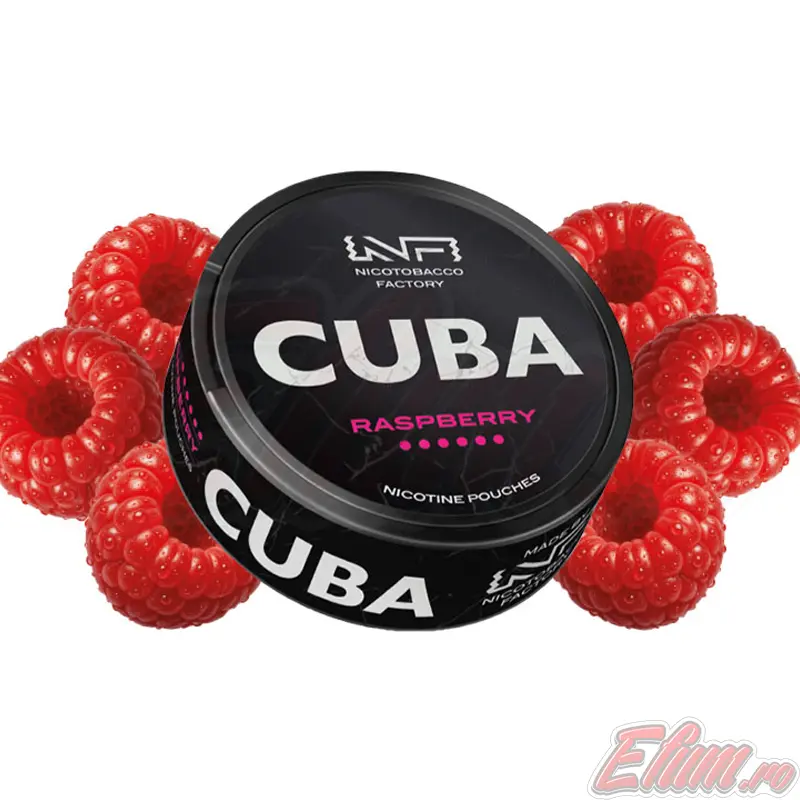 Pliculete cu Nicotina Pouch Cuba Black Raspberry 30mg/g (20mg/pouch)
