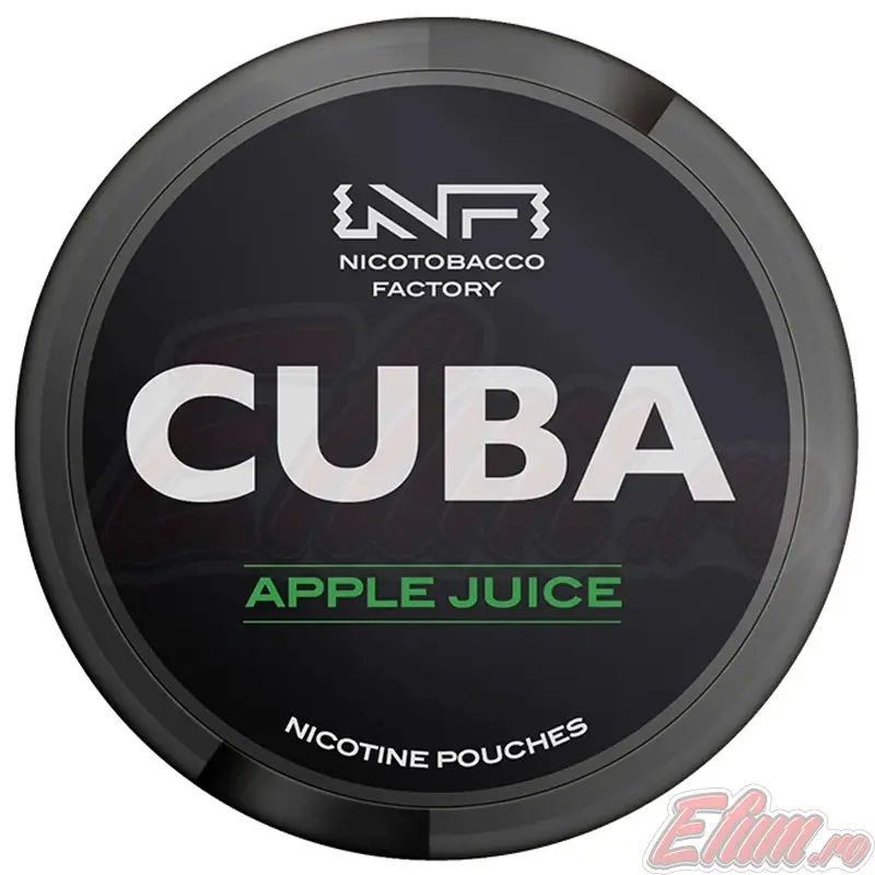 Pliculete cu Nicotina Pouch Cuba Black Apple Juice 30mg/g (20mg/pouch)