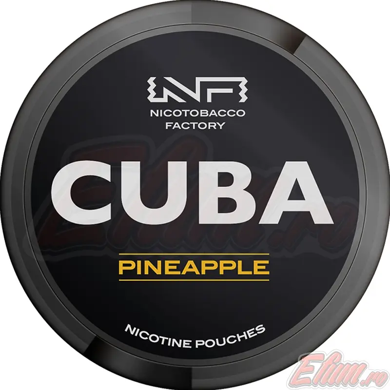 Pliculete cu Nicotina Pouch Cuba Black Pineapple 30mg/g (20mg/pouch)