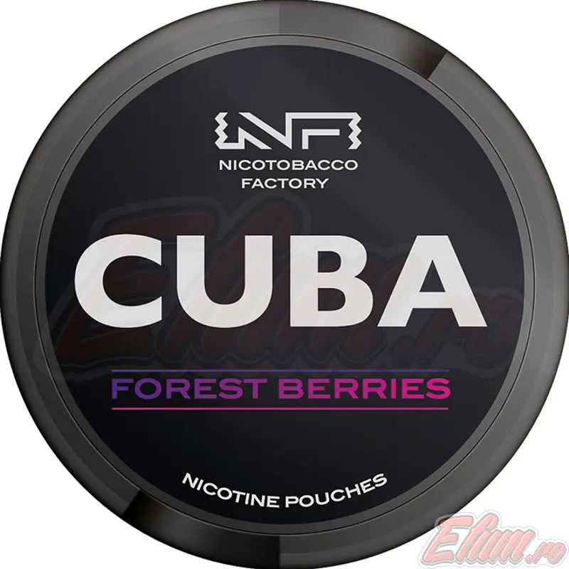 Pliculete cu Nicotina Pouch Cuba Black Forest Berries 30mg/g (20mg/pouch)