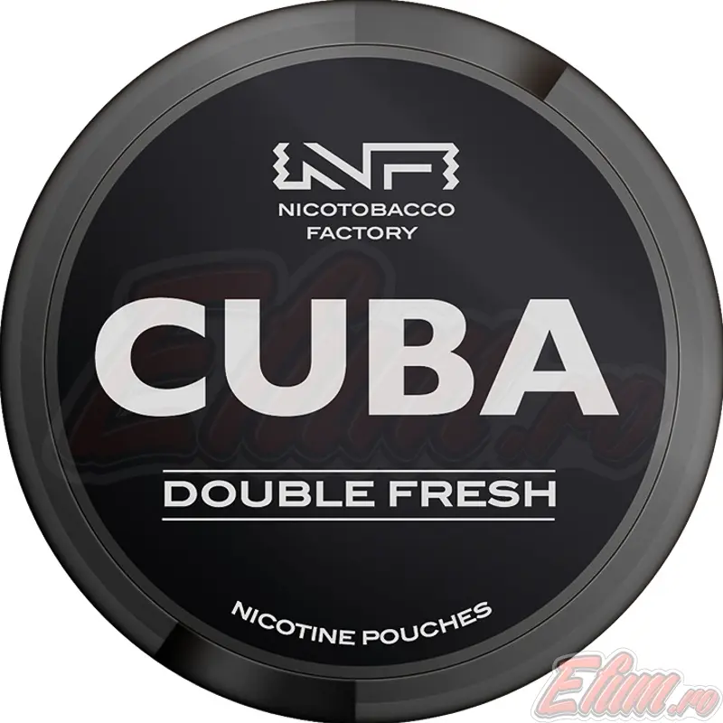Pliculete cu Nicotina Pouch Cuba Black Double Fresh 30mg/g (20mg/pouch)