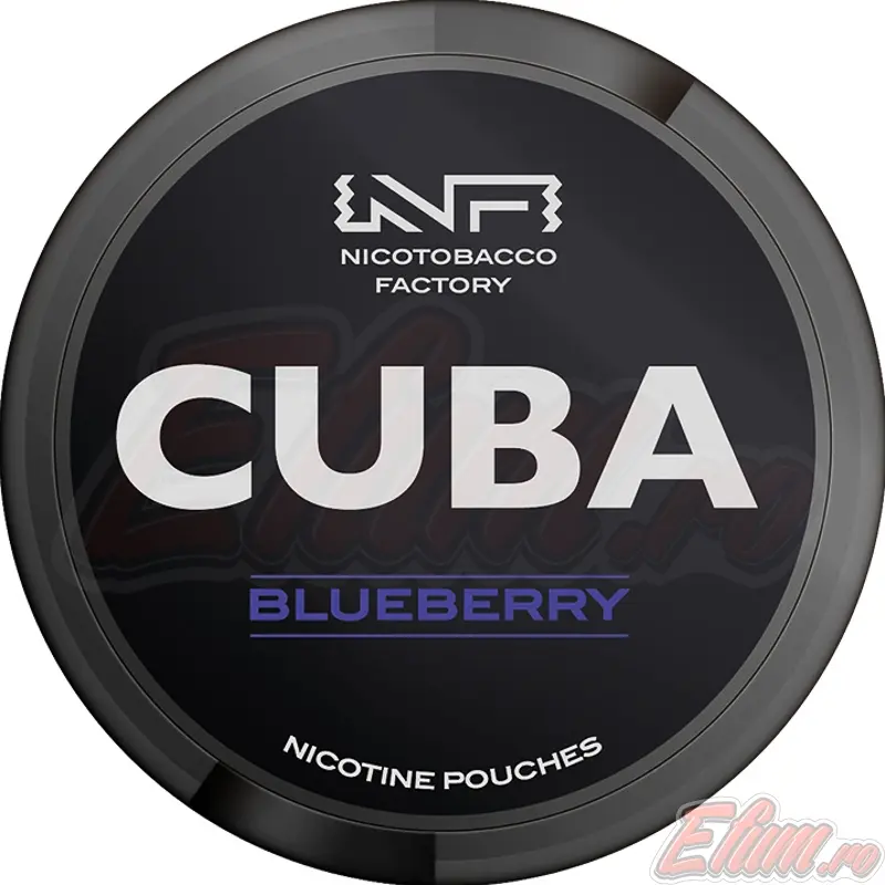 Pliculete cu Nicotina Pouch Cuba Black Blueberry 30mg/g (20mg/pouch)