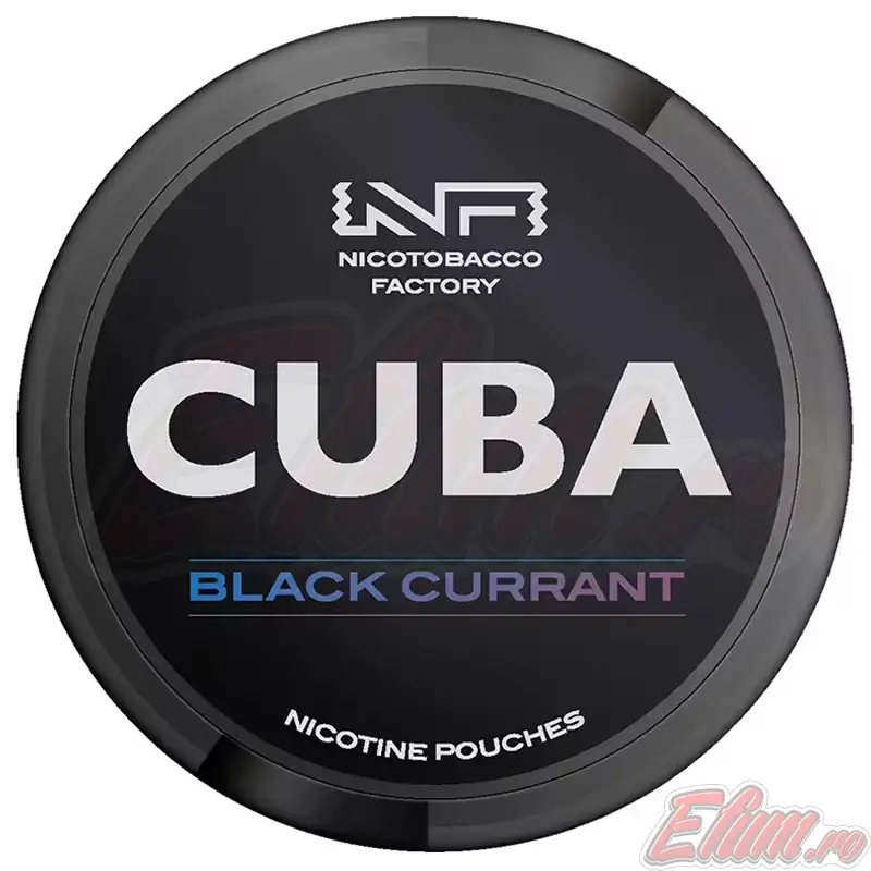 Pliculete cu Nicotina Pouch Cuba Black BlackCurrant 30mg/g (20mg/pouch)