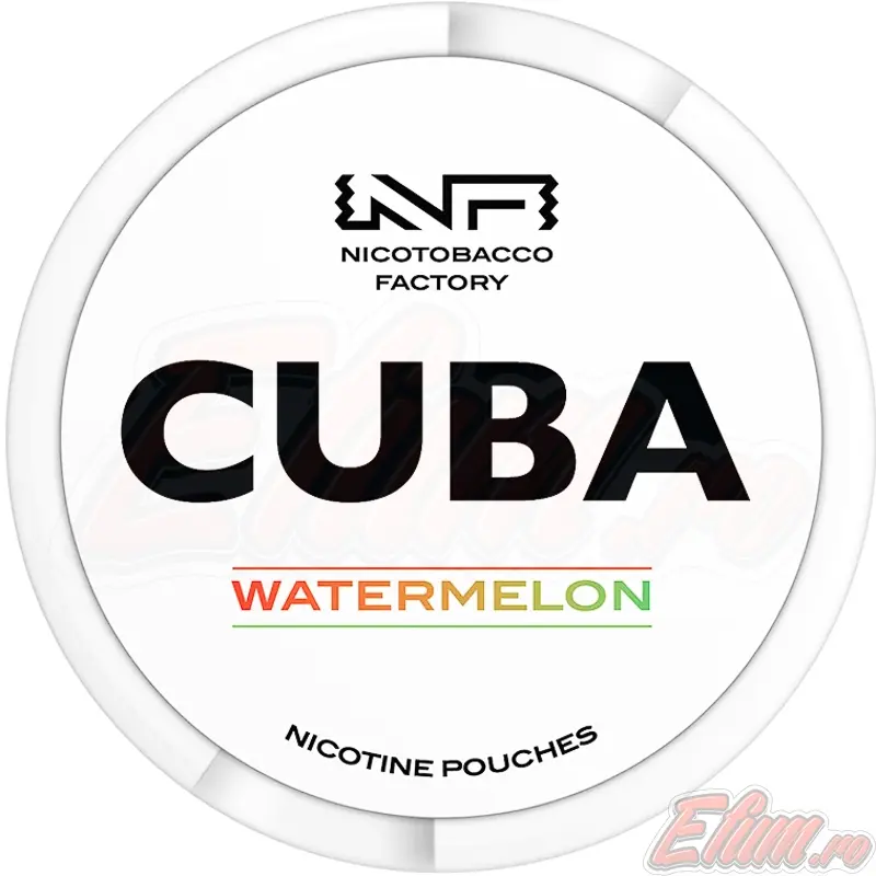 Pliculete cu Nicotina Pouch Cuba White Watermelon 25mg/g (16mg/pouch)