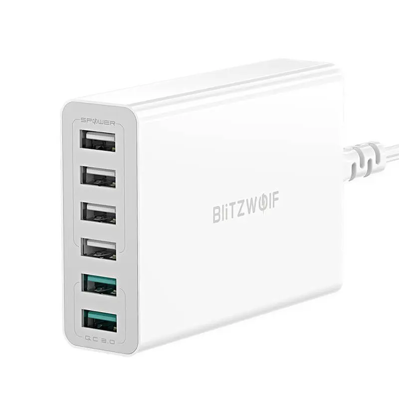 Blitzwolf BW-S15 6x încărcător USB, QC 3.0, 60W