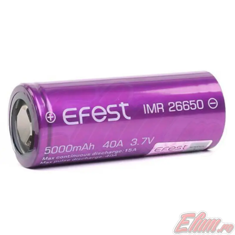 Acumulator 26650 Efest 5000mAh 40A 