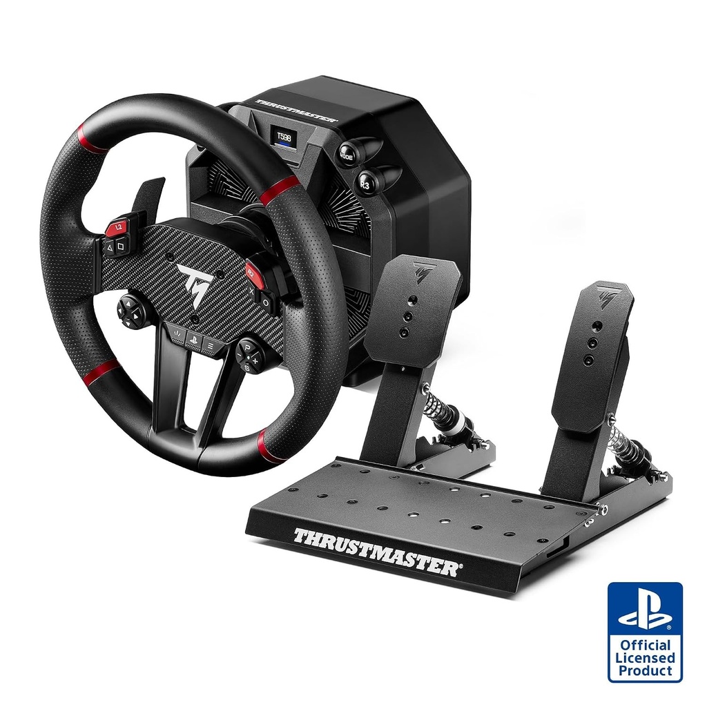 Thrustmaster T598 Direct Drive Volan de Curse cu Force Feedback, Set Pedalier, PS5/PS4/PC
