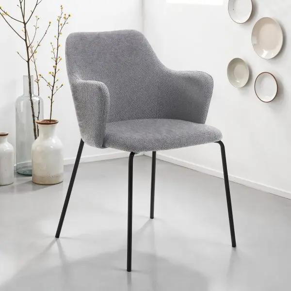 Set 2 Scaune Sonia Tomasucci 4287 Gri, L. 55 x W. 59 x H. 85 cm