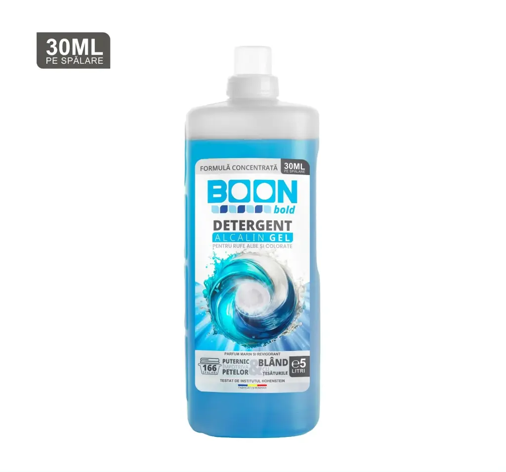 Detergent Lichid Rufe BOON Bold 5L – 166 spalari -  citrice si bergamota 