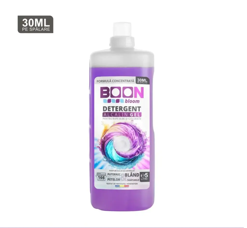 Detergent Lichid Rufe BOON Bloom 5L – 166 spalari-  lacramioare, iasomie, ananas, capsuna