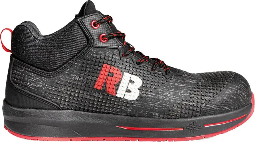 Pantofi de lucru REDBRICK Comet High 31352 negru-rosu Marimea 39